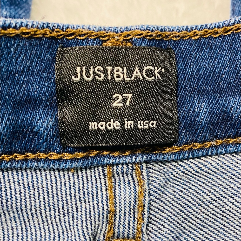 Just Black Denim Dark Wash High Rise Skinny Jeans - Picture 5 of 8